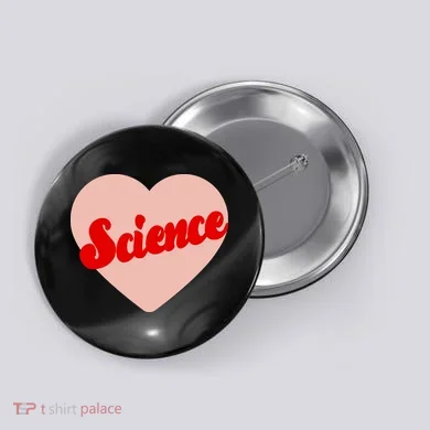 Love Science Retro Heart Button