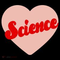 Love Science Retro Heart Button thumb 1