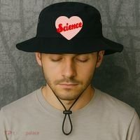 Love Science Retro Heart Bucket Hat thumb 2