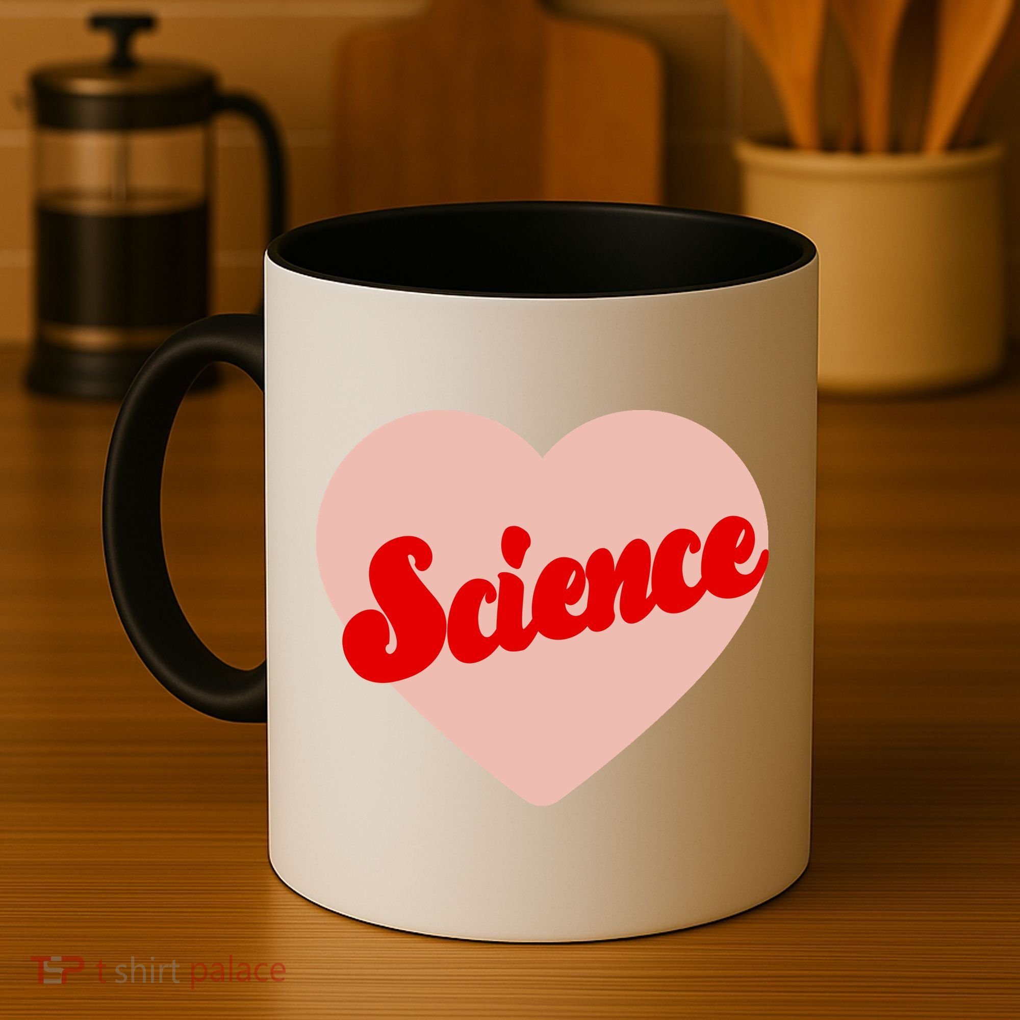 Love Science Retro Heart Coffee Mug