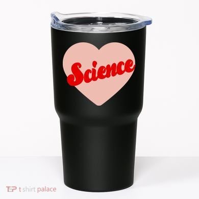 Love Science Retro Heart Tumbler