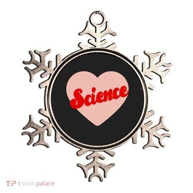 Love Science Retro Heart Ornament