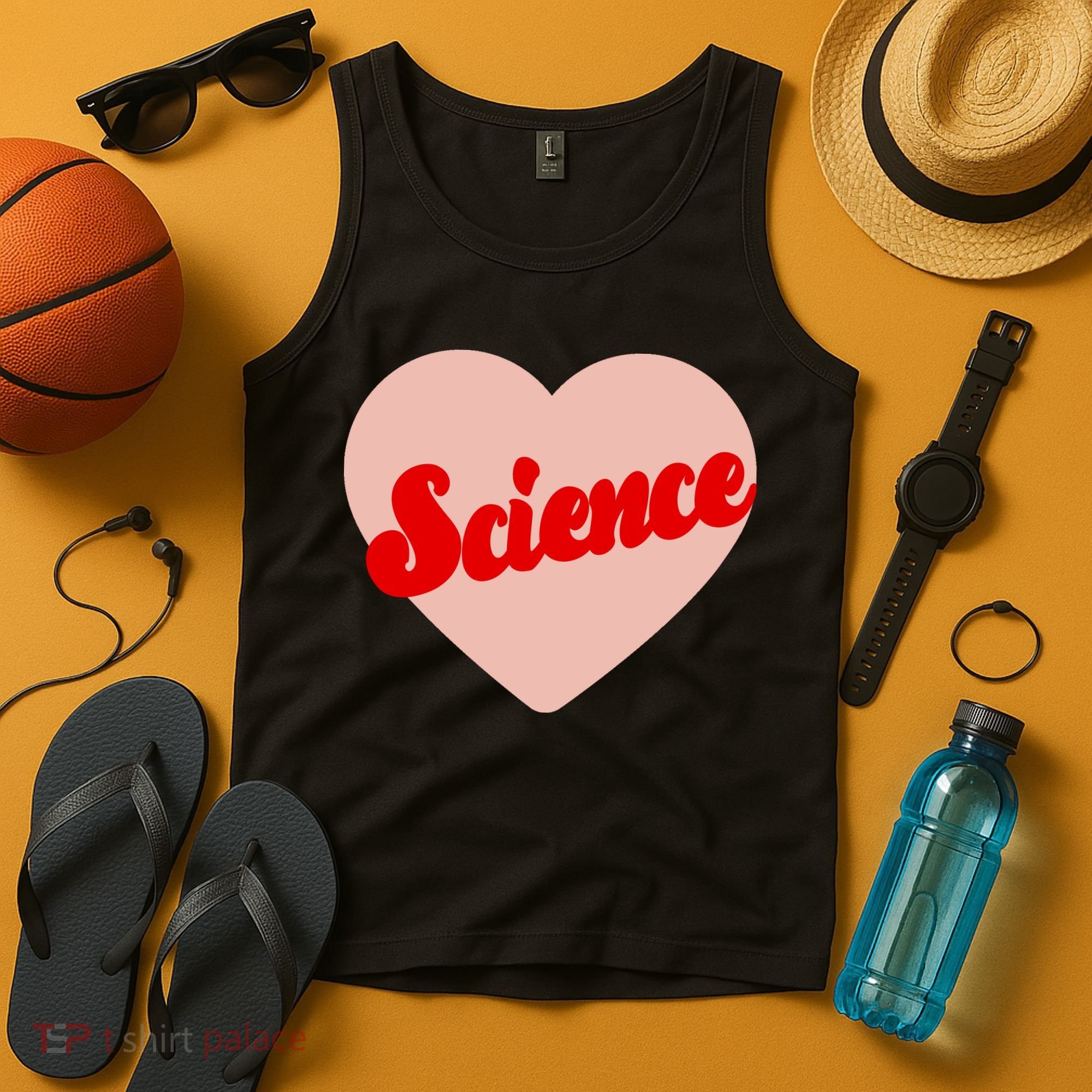 Love Science Retro Heart Tank Top