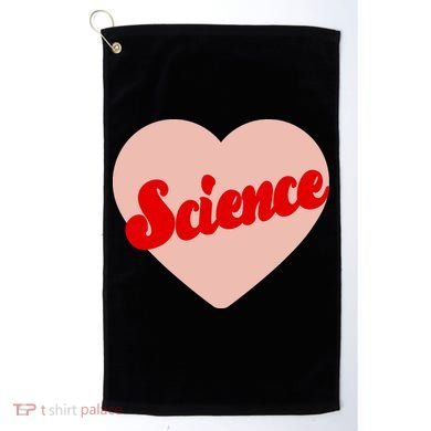Love Science Retro Heart Golf Towel