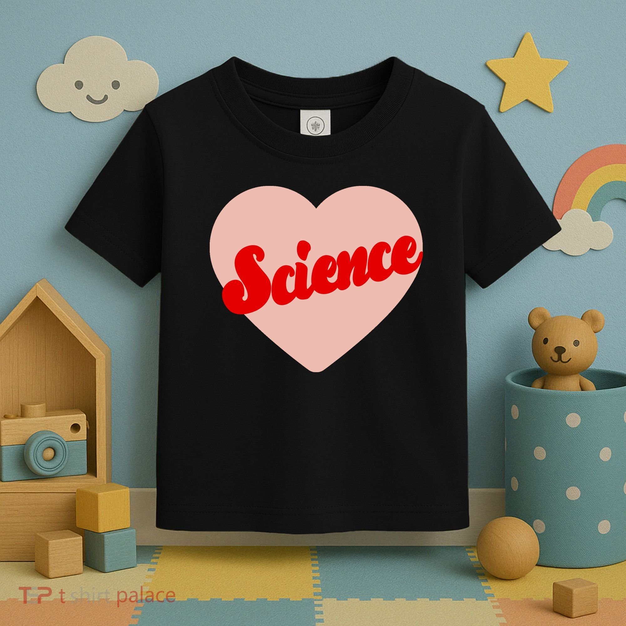 Love Science Retro Heart Toddler T-Shirt