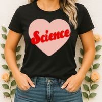 Love Science Retro Heart Women's T-Shirt thumb 2