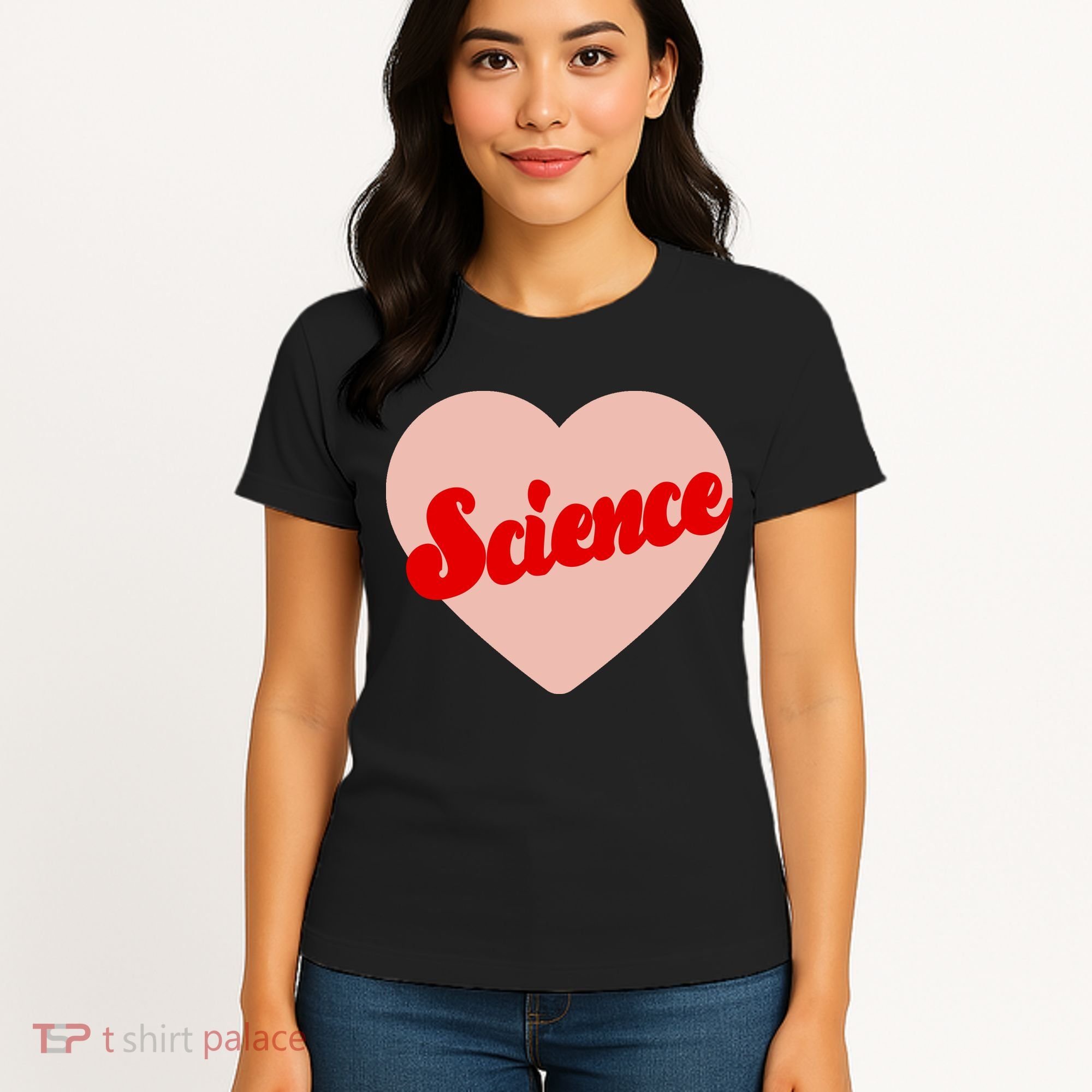 Love Science Retro Heart Women's T-Shirt