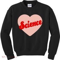 Love Science Retro Heart Kids Sweatshirt thumb 0