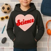 Love Science Retro Heart Kids Hoodie thumb 2