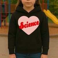 Love Science Retro Heart Kids Hoodie thumb 3