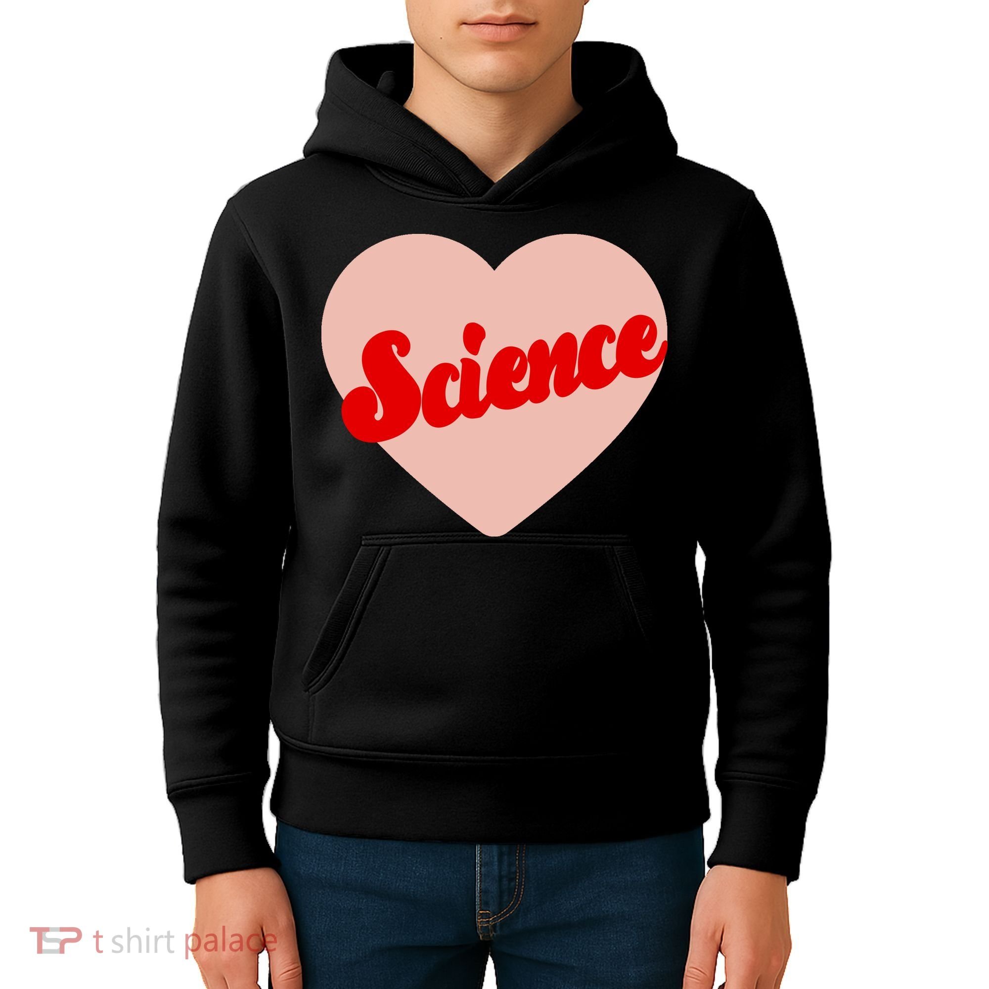 Love Science Retro Heart Kids Hoodie