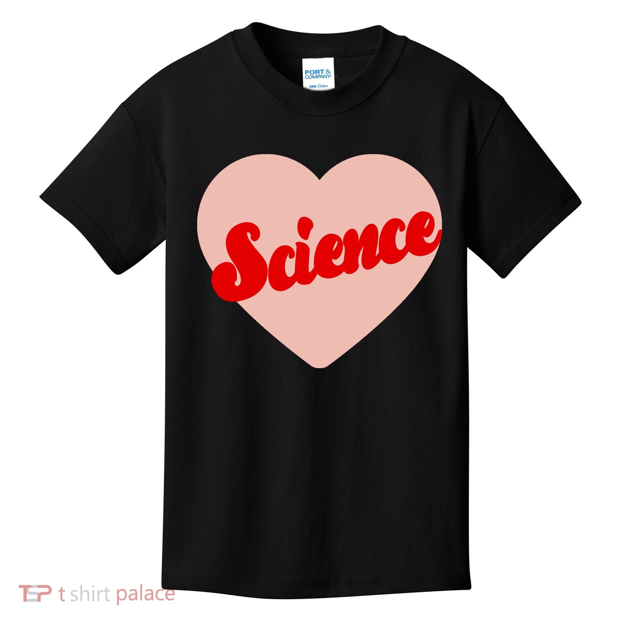 Love Science Retro Heart Kids T-Shirt