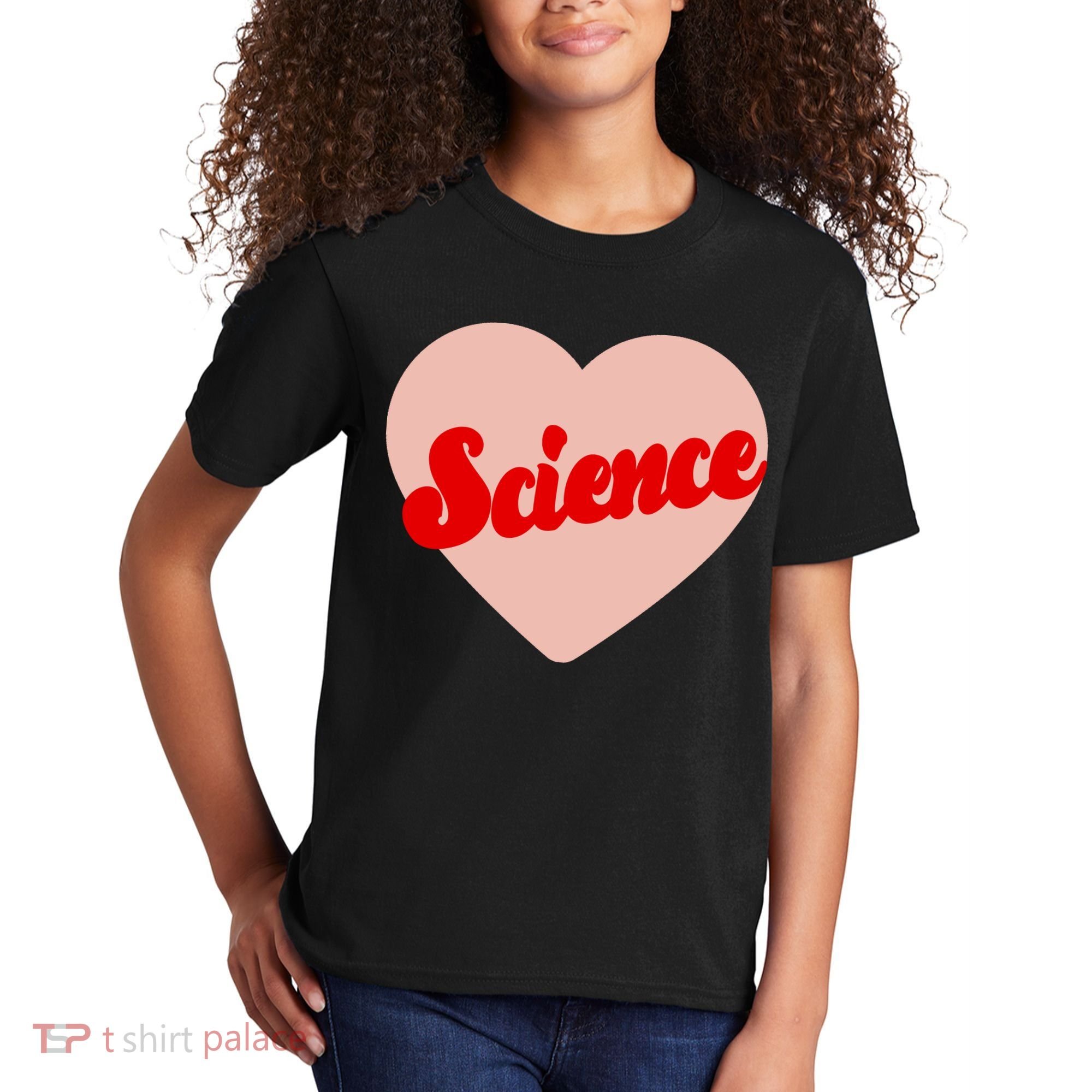 Love Science Retro Heart Kids T-Shirt