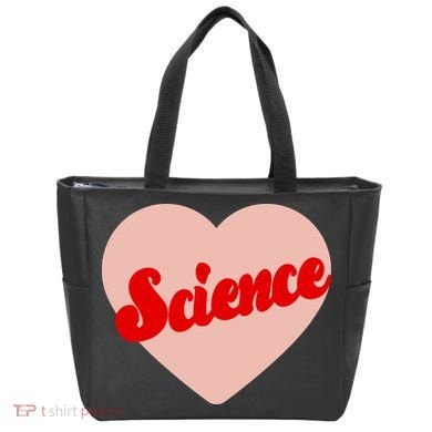 Love Science Retro Heart Tote Bag