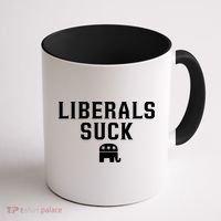 Liberals Suck Republican Party Elephant Conservatives Coffee Mug thumb 1