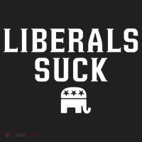 Liberals Suck Republican Party Elephant Conservatives Urban Oversized Heavyweight T-Shirt thumb 2