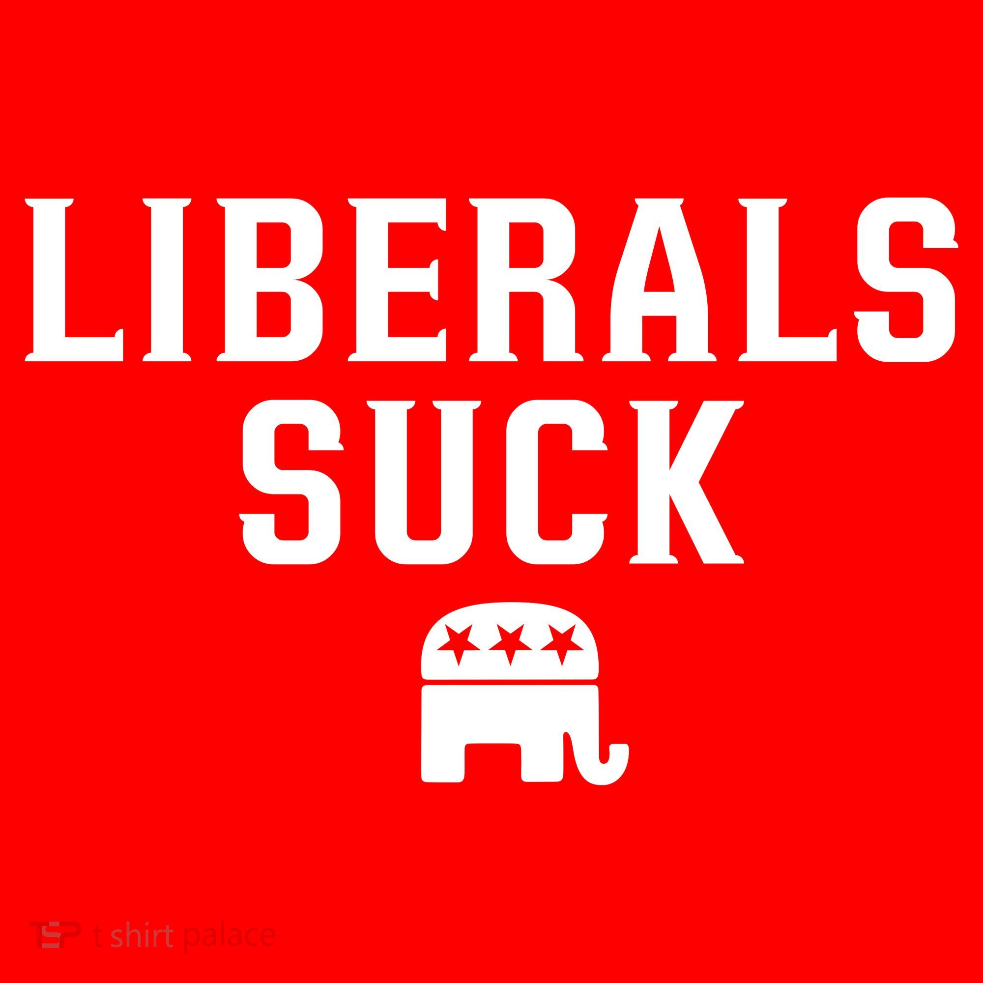 Liberals Suck Republican Party Elephant Conservatives Coaster