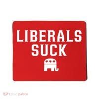 Liberals Suck Republican Party Elephant Conservatives Mousepad thumb 0