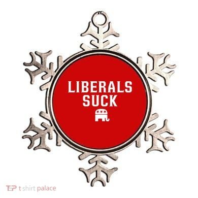 Liberals Suck Republican Party Elephant Conservatives Ornament