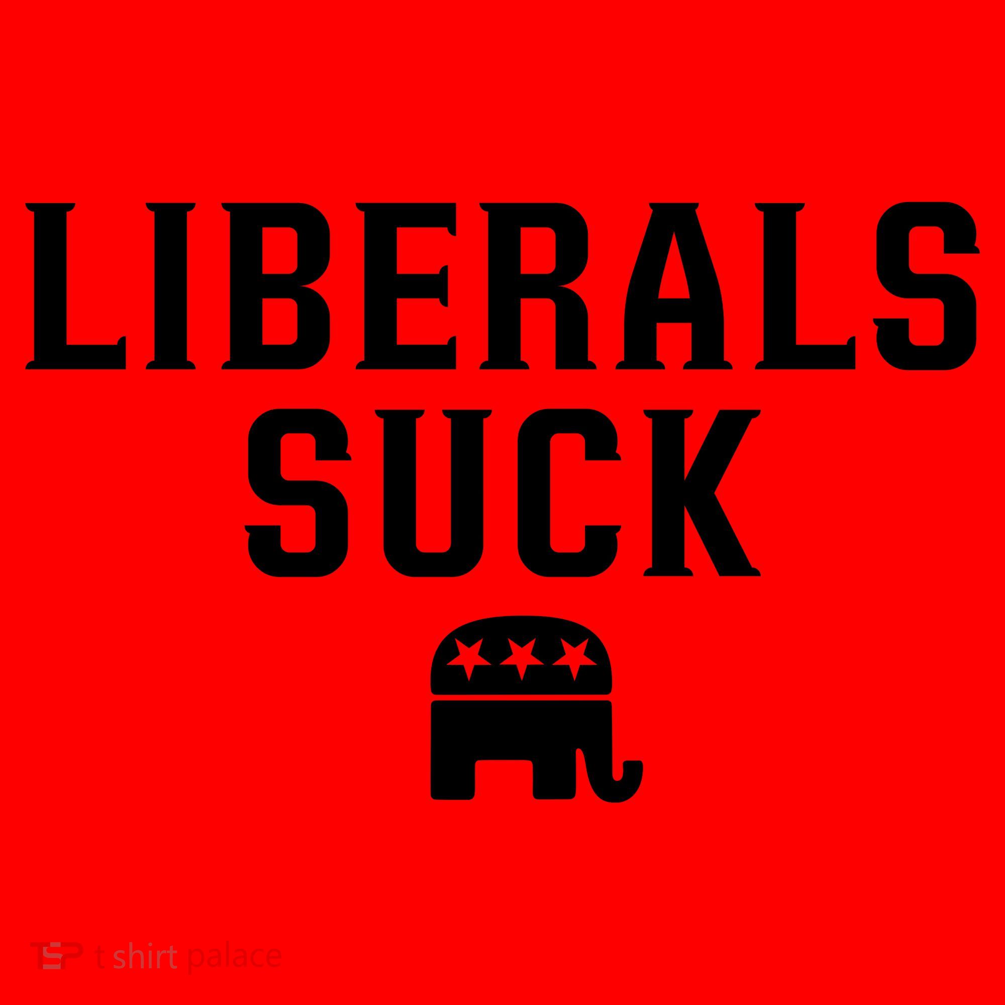 Liberals Suck Republican Party Elephant Conservatives Santa Hat