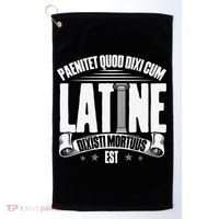 Latin School Roman Culture Latin Saying Manual Latin Golf Towel thumb 0