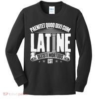 Latin School Roman Culture Latin Saying Manual Latin Kids Long Sleeve Shirt thumb 0