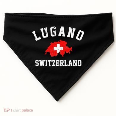Lugano, Swiss Switzerland USA-Made Doggie Bandana