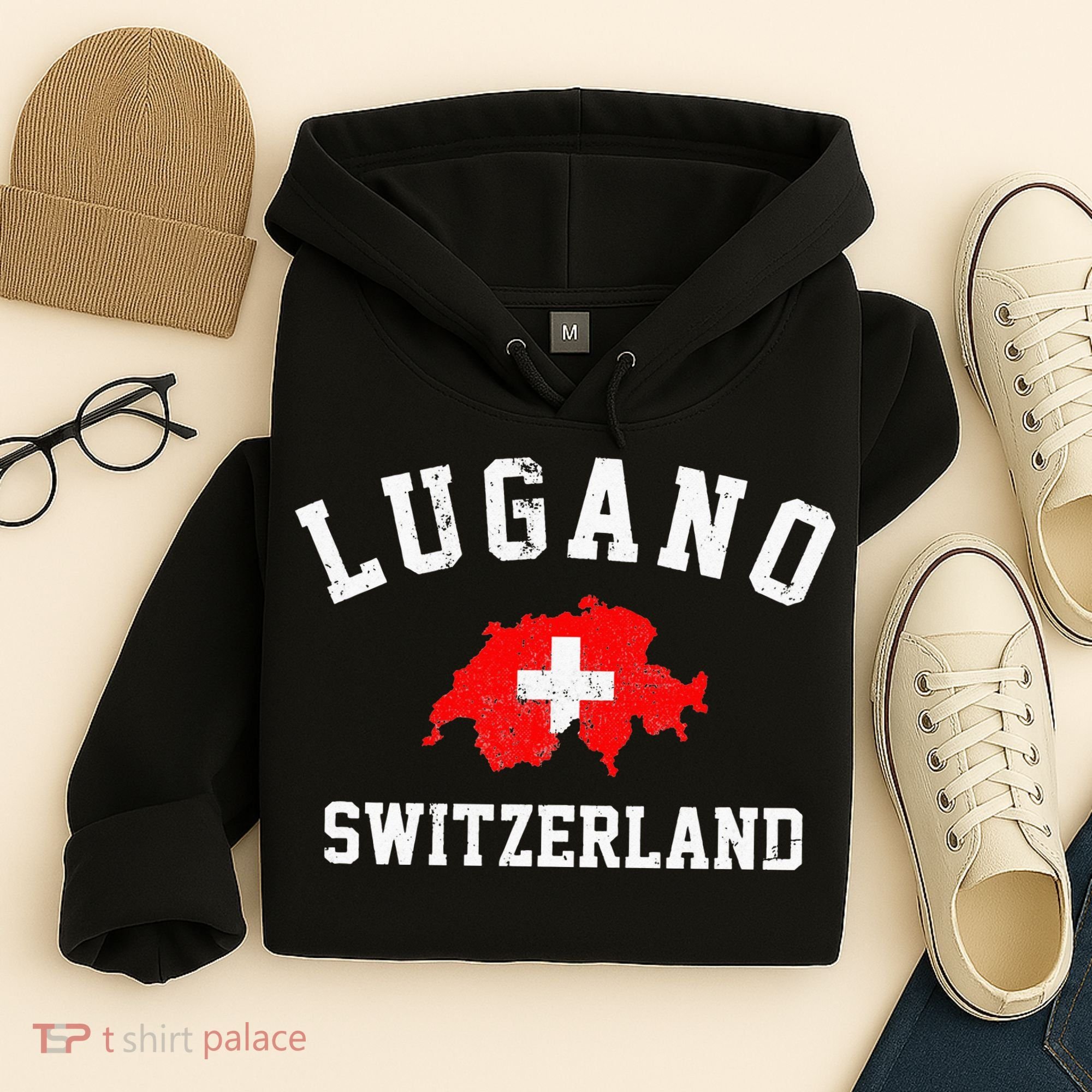 Lugano, Swiss Switzerland Hoodie
