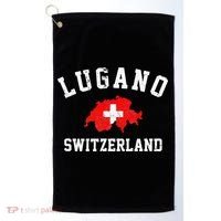 Lugano, Swiss Switzerland Golf Towel thumb 0
