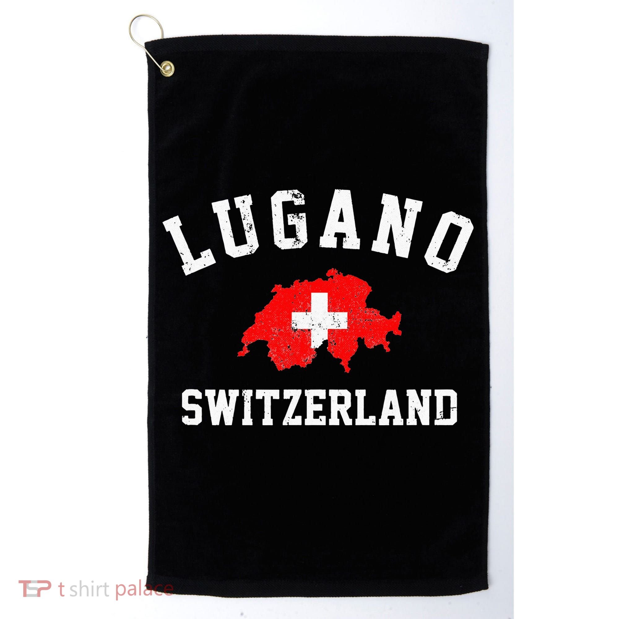Lugano, Swiss Switzerland Golf Towel