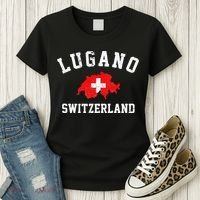 Lugano, Swiss Switzerland Women's T-Shirt thumb 3