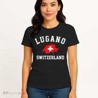 Lugano, Swiss Switzerland Women's T-Shirt thumb 4