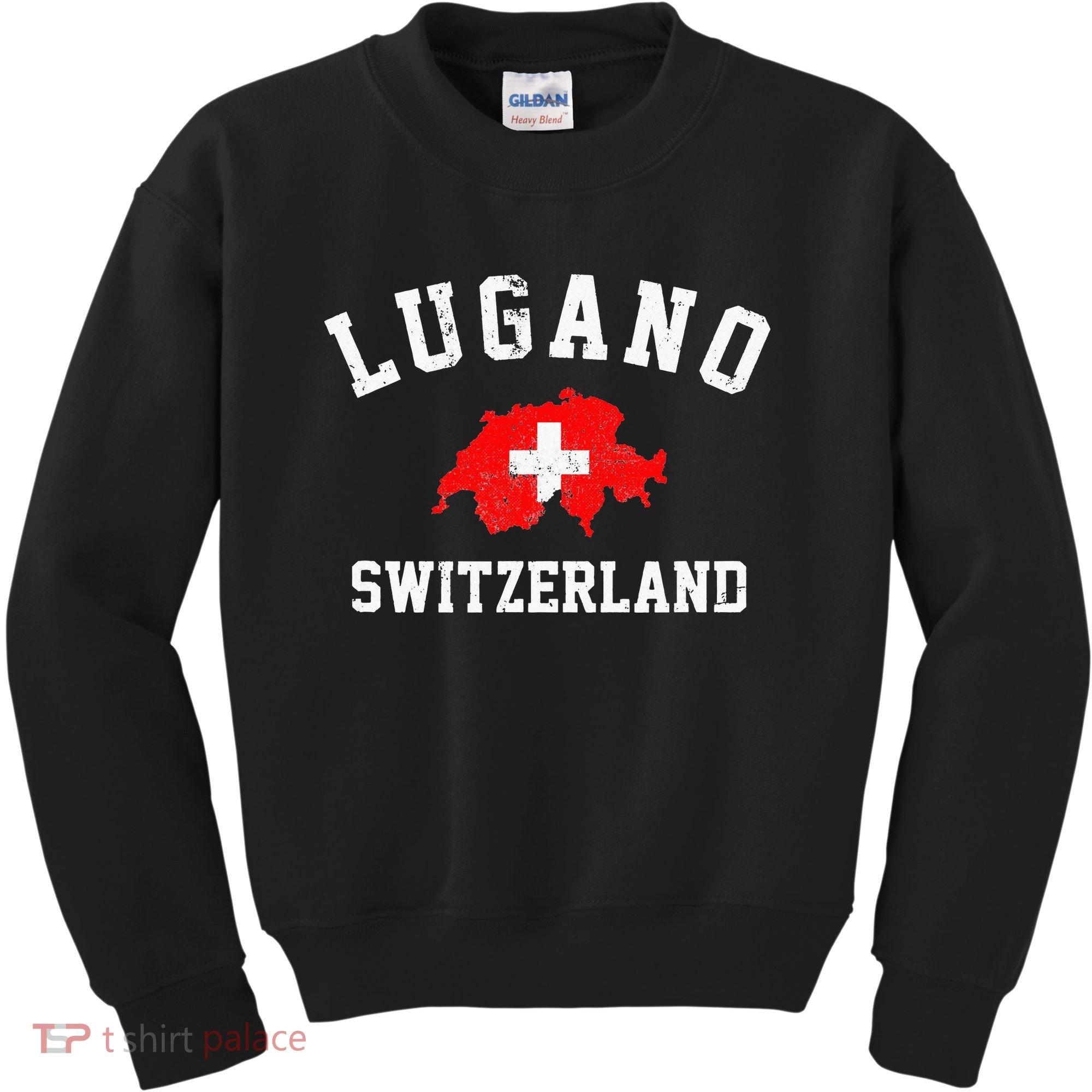 Lugano, Swiss Switzerland Kids Sweatshirt