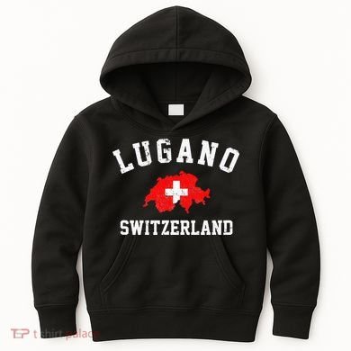 Lugano, Swiss Switzerland Kids Hoodie