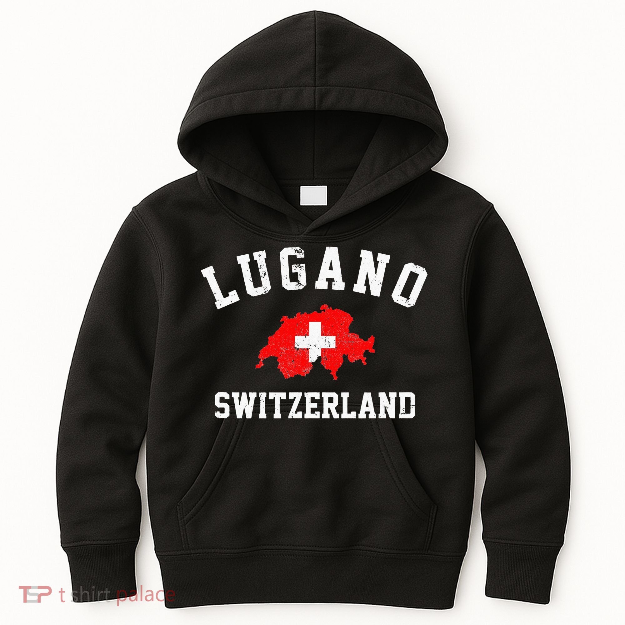 Lugano, Swiss Switzerland Kids Hoodie