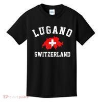 Lugano, Swiss Switzerland Kids T-Shirt thumb 0