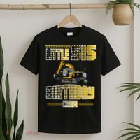 Little Sis Sister Birthday Crew Party Excavator T-Shirt thumb 2