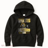 Little Sis Sister Birthday Crew Party Excavator Kids Hoodie thumb 0