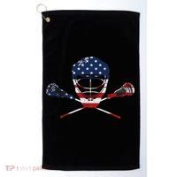 Lacrosse Sport Stick Funny Lax Player Love Perfect Gift Idea Golf Towel thumb 0
