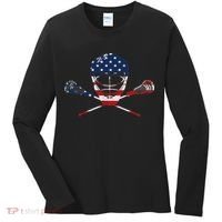 Lacrosse Sport Stick Funny Lax Player Love Perfect Gift Idea Women's Long Sleeve Shirt thumb 0