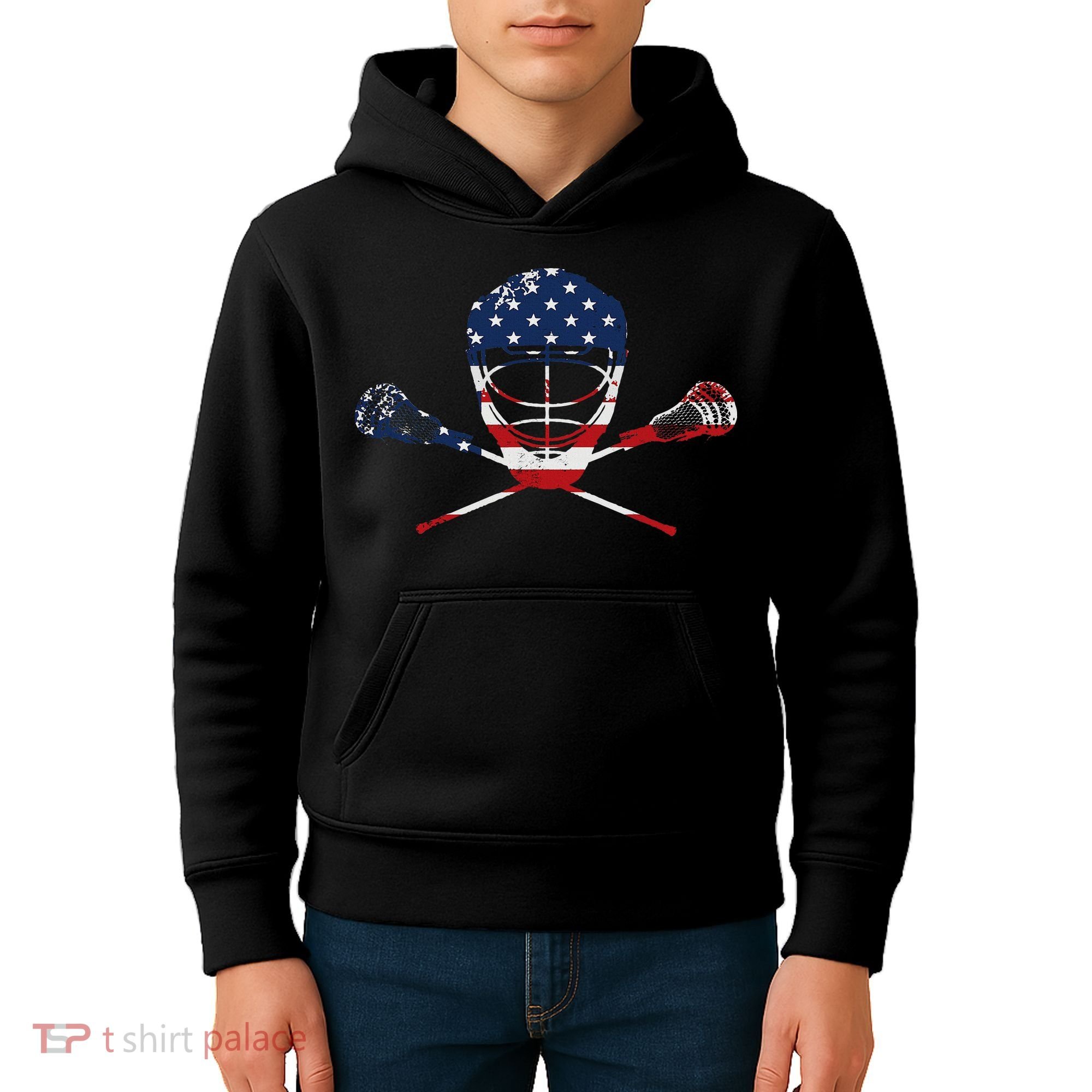 Lacrosse Sport Stick Funny Lax Player Love Perfect Gift Idea Kids Hoodie