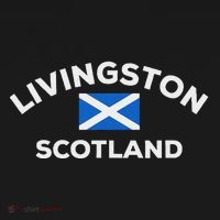 Livingston Scotland Scottish Flag City Tourist T-Shirt thumb 7