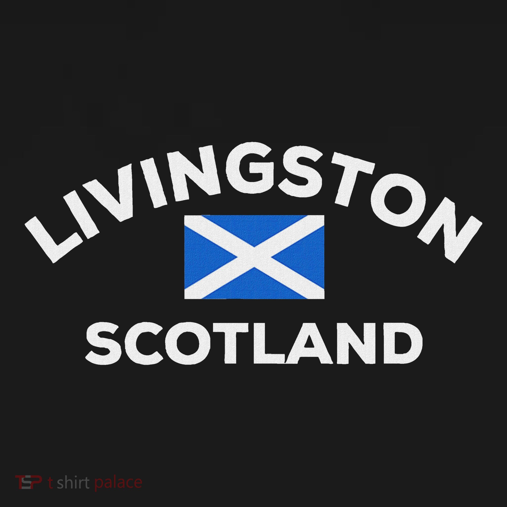 Livingston Scotland Scottish Flag City Tourist Polo