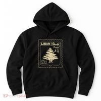 Lebanese Stamp Support Lebanon Beirut Map Palestine Hoodie thumb 0