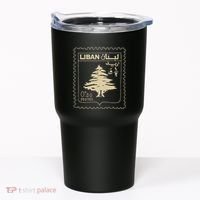 Lebanese Stamp Support Lebanon Beirut Map Palestine Tumbler thumb 0
