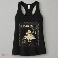 Lebanese Stamp Support Lebanon Beirut Map Palestine Women's Tank Top thumb 3