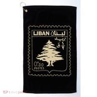 Lebanese Stamp Support Lebanon Beirut Map Palestine Golf Towel thumb 0
