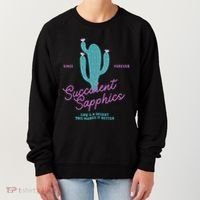 Lesbian Succulent Sapphics Plant Lesbian Women's Sweatshirt thumb 0