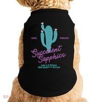 Lesbian Succulent Sapphics Plant Lesbian Doggie Tank thumb 0