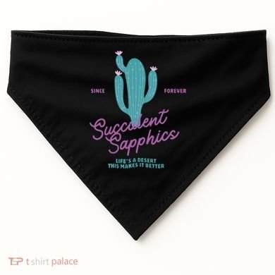 Lesbian Succulent Sapphics Plant Lesbian USA-Made Doggie Bandana
